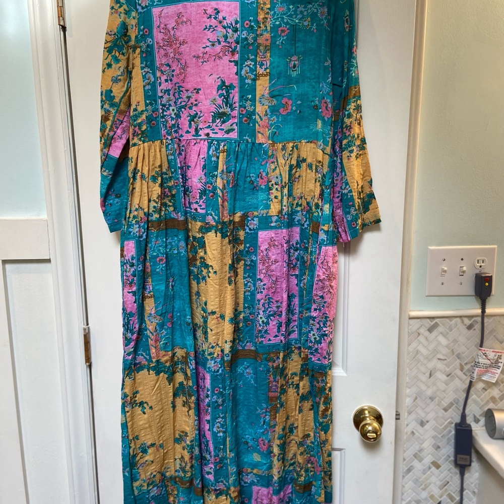 Floral Patchwork Maxi Dress